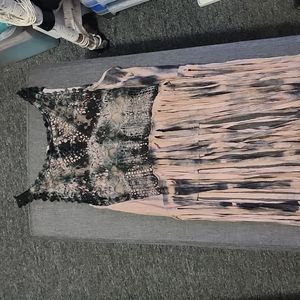 Frilly  see threw crop top